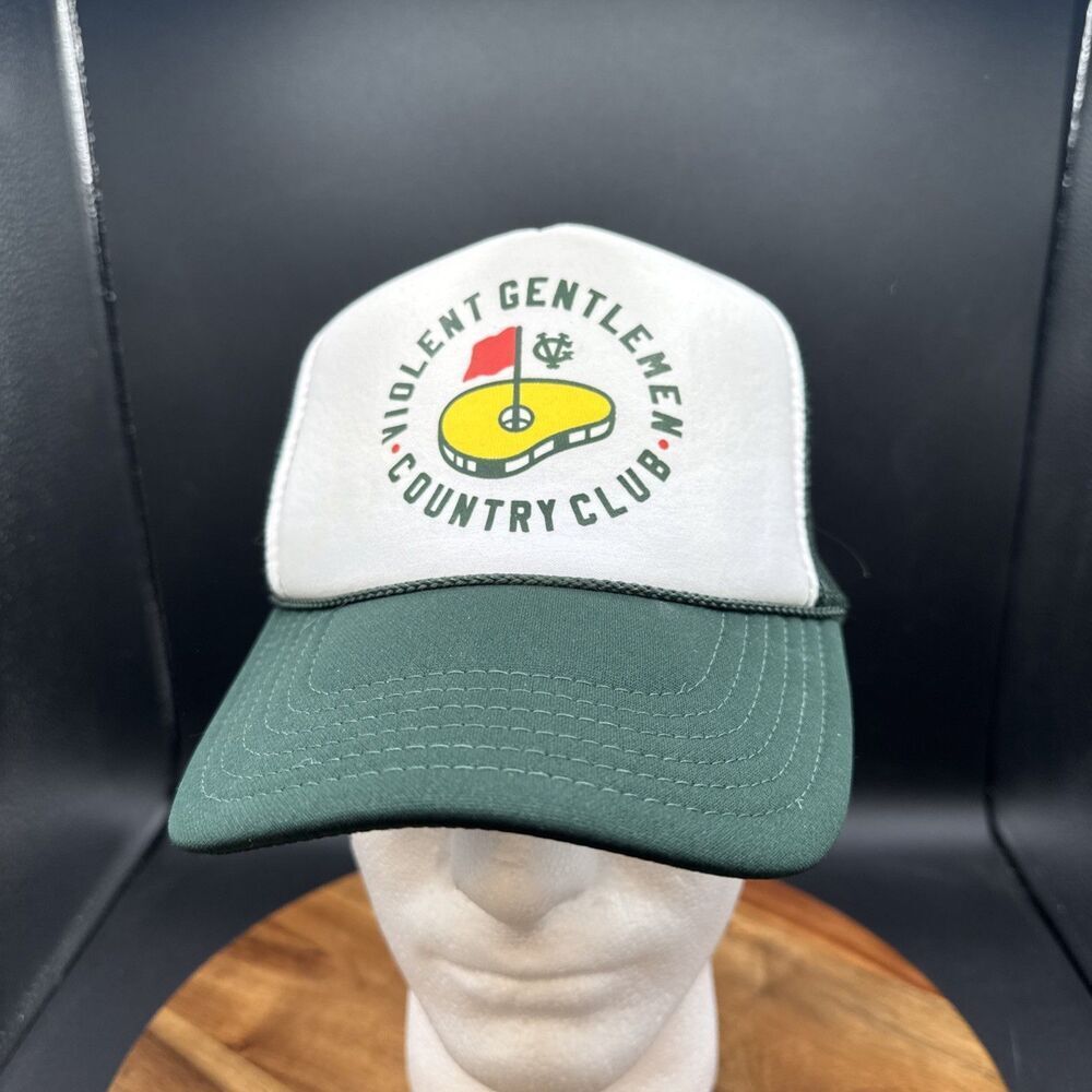 Violent Gentlemen Country Club Hat Cap Snap Back Green Athletic Mens